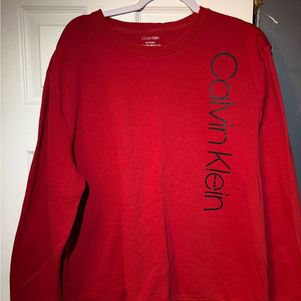 Calvin Klein Bright Red Logo Tee